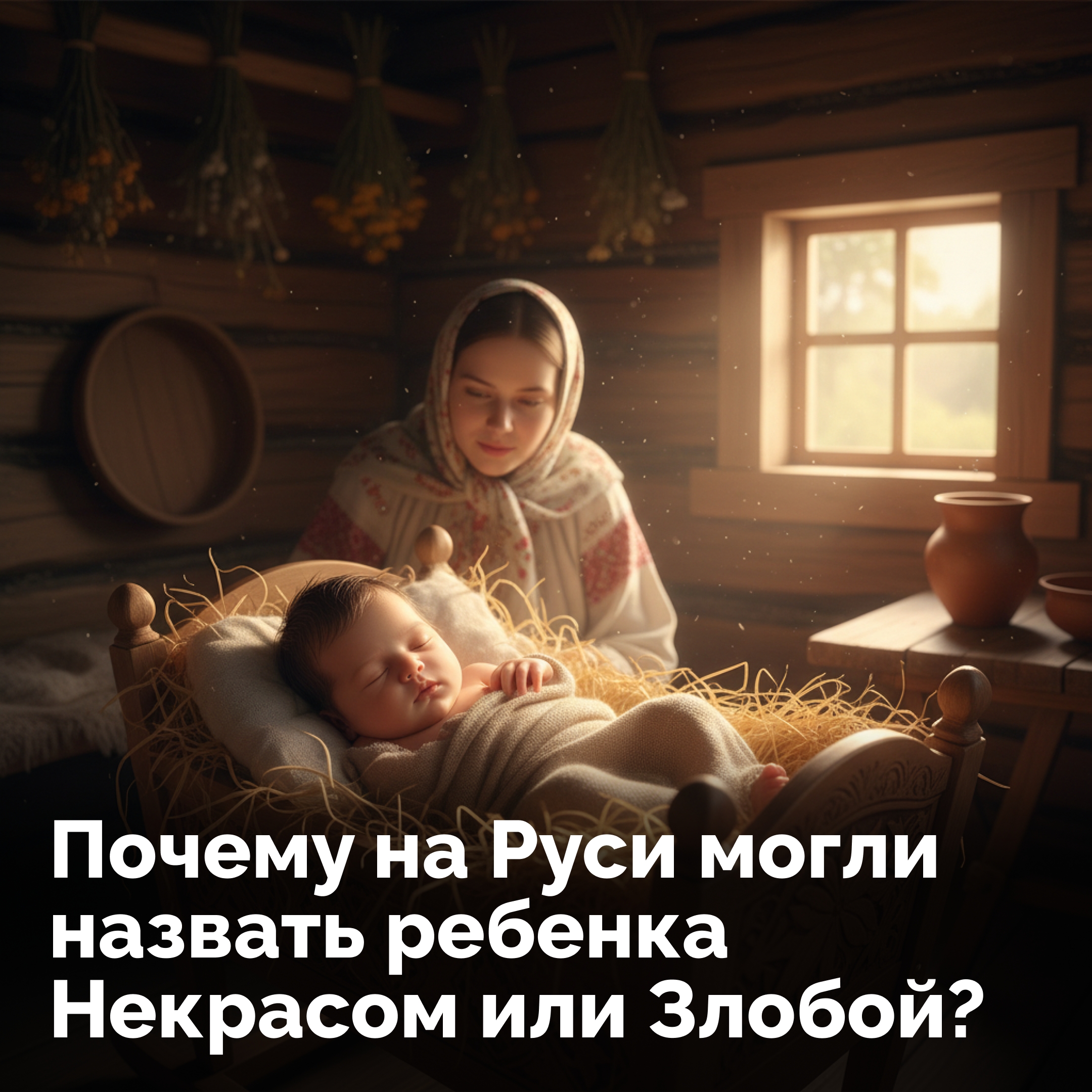 На Руси к имени относились серьезно. Оно было не просто обращением, а своего рода оберегом, программой судьбы и способом отметить особенности самого младенца.