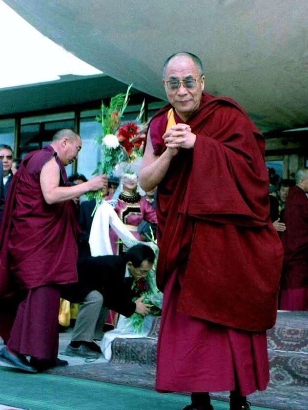 Архивные фото: Приезд Далай-ламы XIV в Туву (1992 г