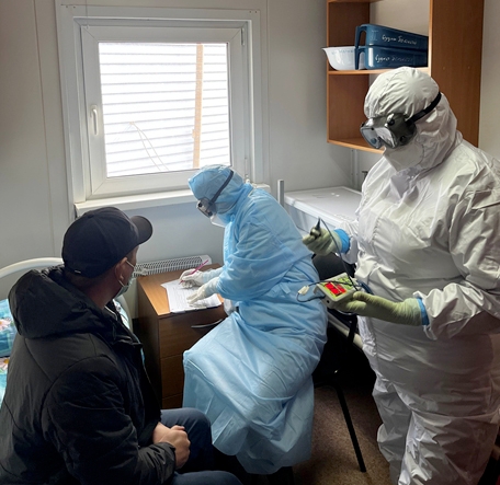 На границе Тувы прошли учения по предотвращению завоза особо опасных инфекций