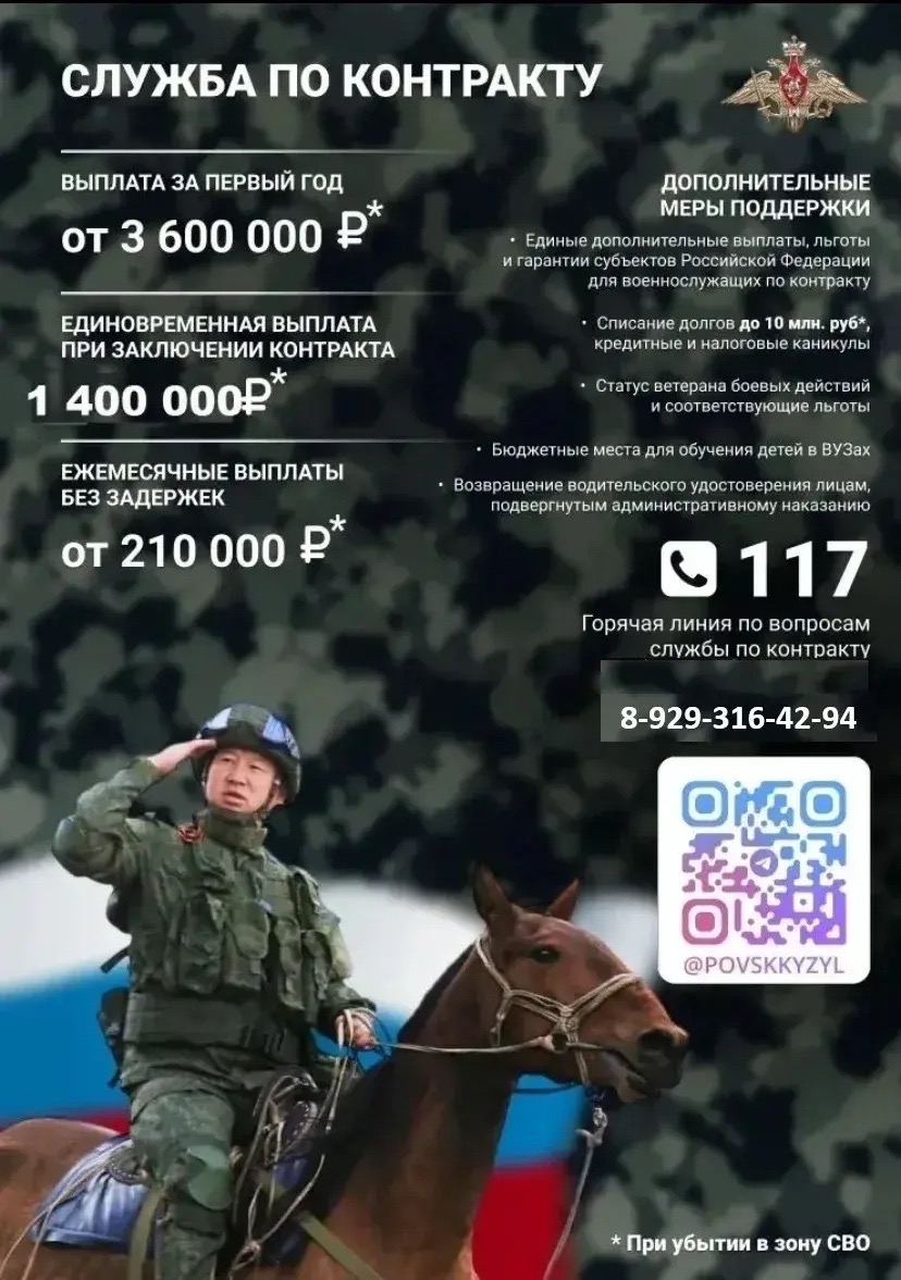 Требуются операторы БпЛА в возрасте от 18 до 45 лет, гарантированное увольнения по истечении срока контракта 1 год<p>Исключается прохождение службы в других подразделениях