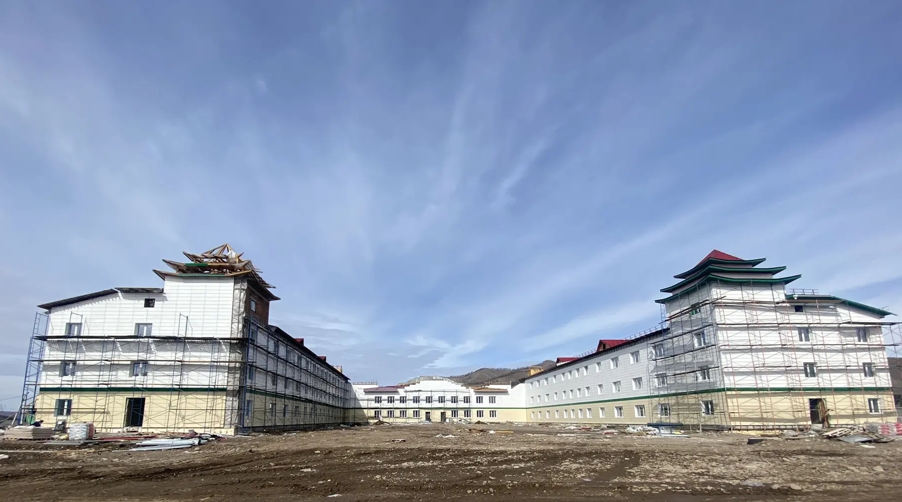 Строительство Дерзиг-Аксынского дома-интерната контролируется в онлайн-режиме