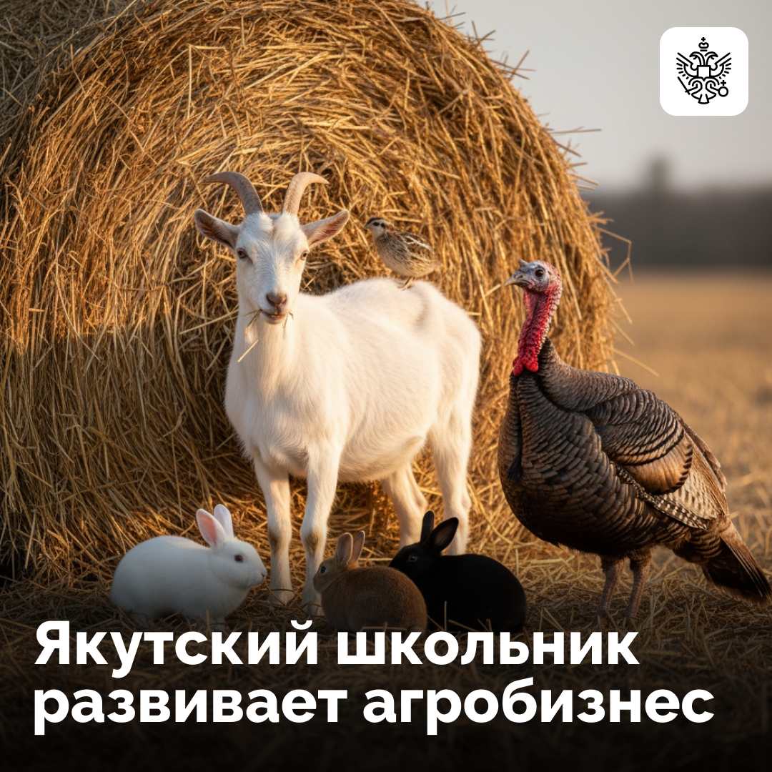 Герман Бережнов из якутского села Бердигестях разработал проект «Агротуризм для юных фермеров»