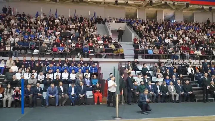 В Туве состоялось торжественное открытие спортивно-культурного центра «Победа», вмещающего 4,5 тысячи зрителей