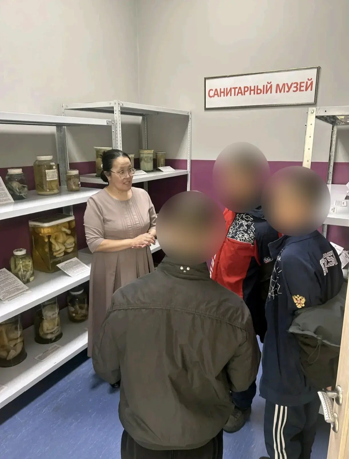 Воспитанники Центра временного содержания посетили Санитарный музей в Кызыле
